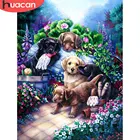 Алмазная 5d картина HUACAN с собакой, мозаика для рукоделия, набор для домашнего декора сделай сам