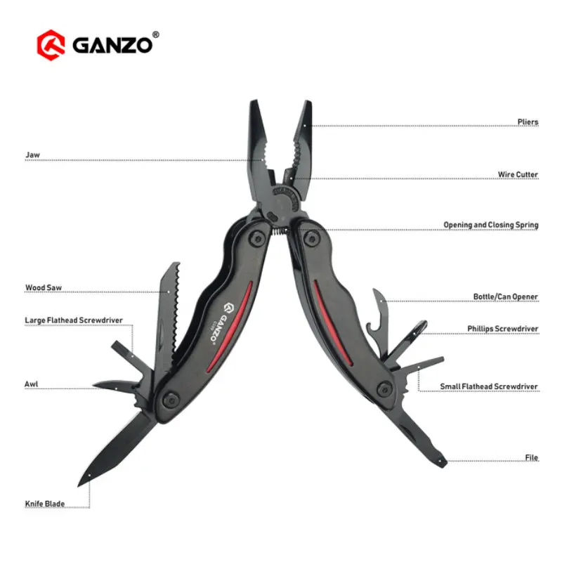 Ganzo G109 инструменты для походов на открытом воздухе плоскогубцы игольчатые носовые складные многофункциональные ручные инструменты инструмент ganzo