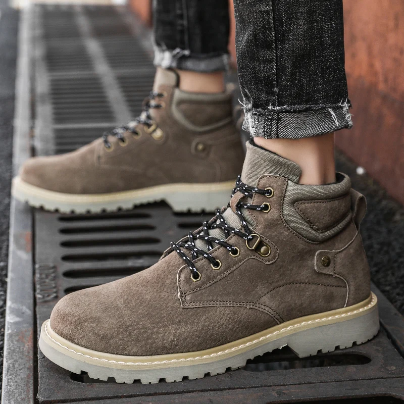 

Men Lether Shoes Leather Man Shoes Mens Black Boots Zapatillas Invierno Hombre Sports Brown Casual Platform Men 2020 Fashion