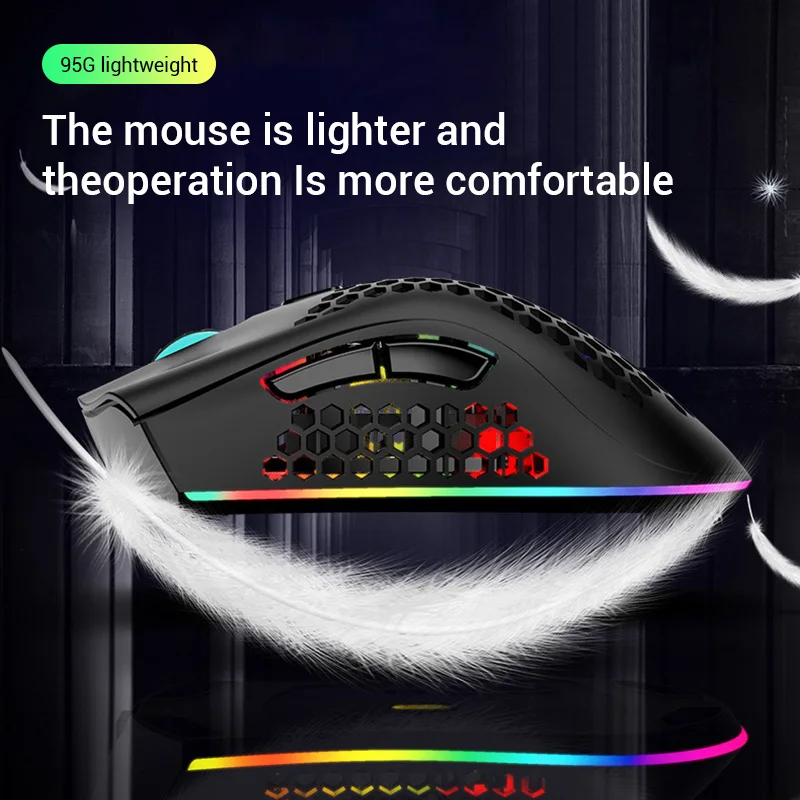 wireless mouse optical for computer game 1600dpi 7 buttons usb 2 4g rechargeable led backlight gamer mice for pc gaming laptops free global shipping