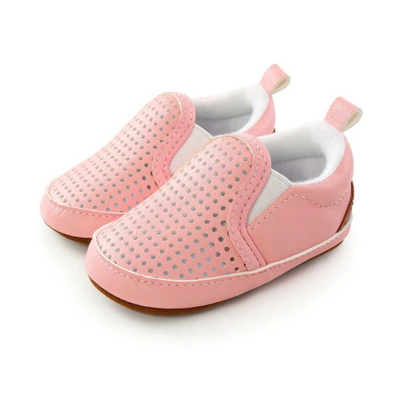 

Fashion Baby Boys Girls Solid Cotton Mesh Breathable Shoes Soft Sole Canvas Toddler First Walking Sports Shoes