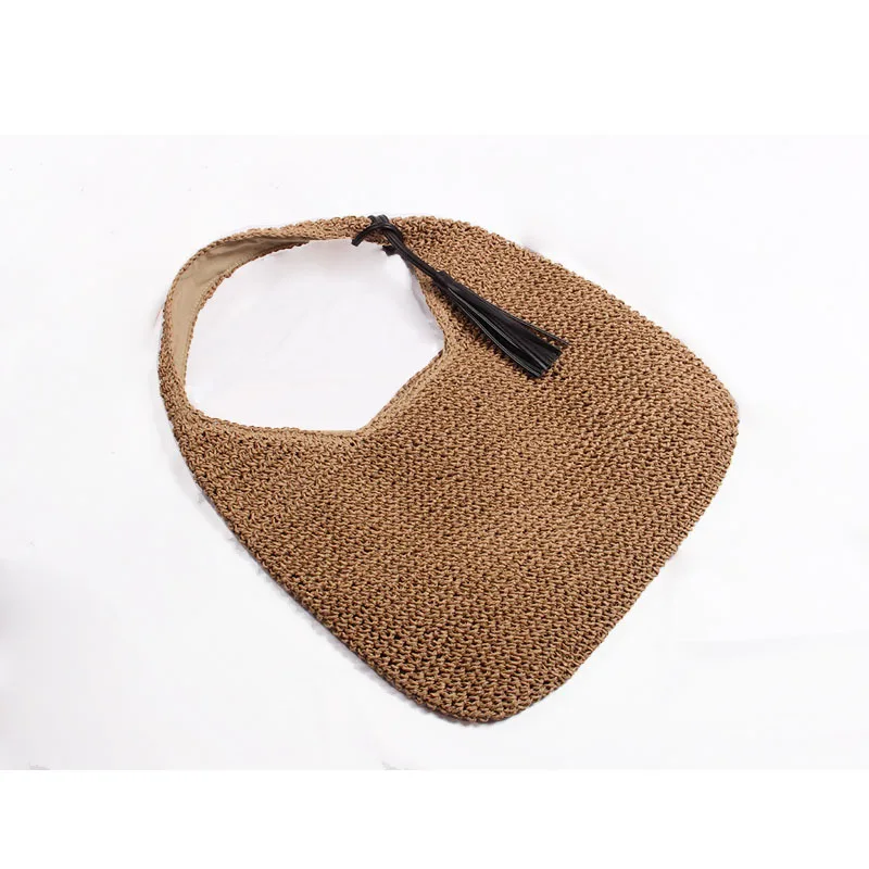 2021 Japan and South Korea's new wild large-capacity straw bag beach seaside vacation ins one shoulder portable woven | Багаж и сумки