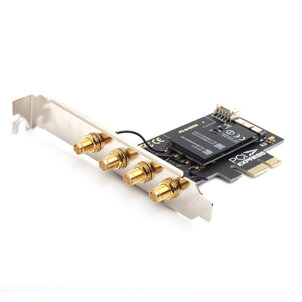 

BCM94360CD 1750Mbps BT4.0 PC Dual Band Network Adapter 2.4GHz 5GHz Desktop Computer 802.11a/g/n/ac WiFi Card PCI-e For MacOS