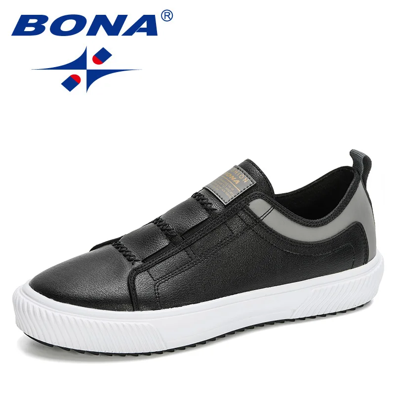 

Мужские кроссовки BONA, из микрофибры, на плоской подошве, на шнуровке, 2020