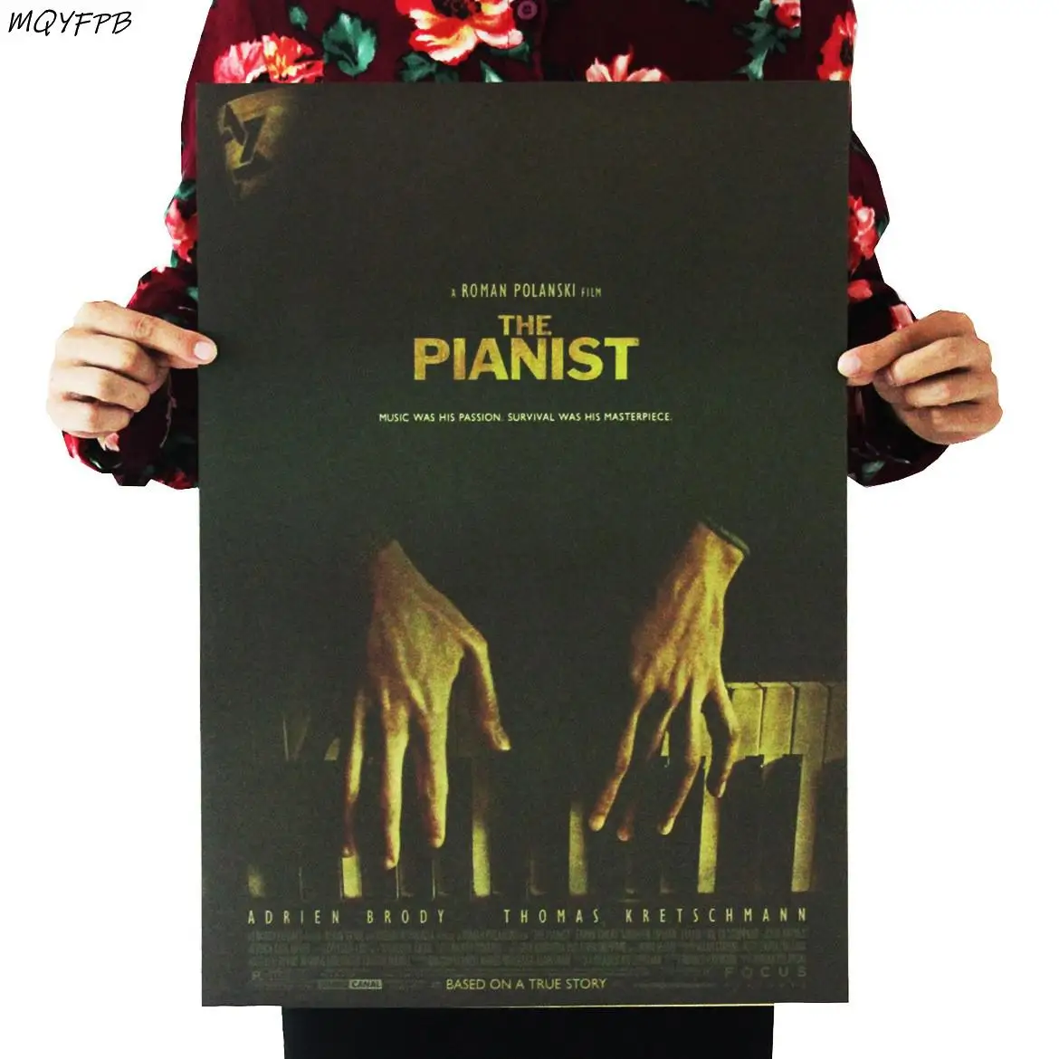 

Movie The Pianist Kraft Paper Poster Home Room Decoration Painting 50.5x35cm
