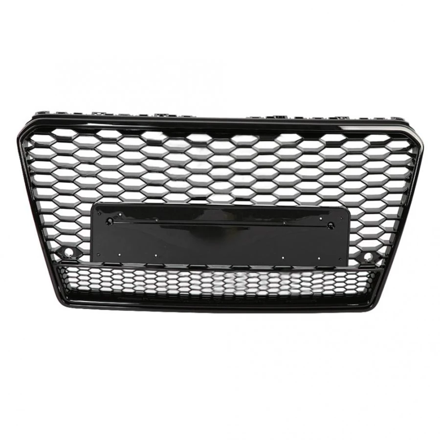 Для RS7 Стиль передняя Спортивная Шестигранная сетка сотовая решетка глянцевый