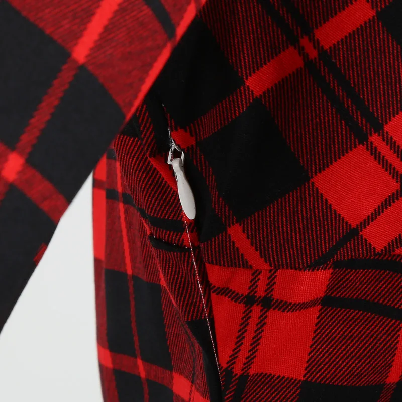 

Summer Plaid Swing Tunic Dress Sexy V Neck Rockabilly Vintage Party Sundress Vestidos Women Half Sleeve Pin up Elegant Dresses
