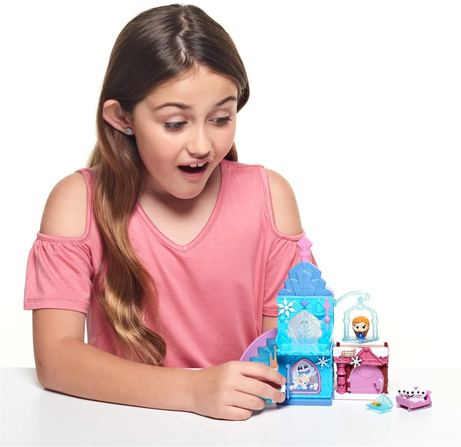 

Disney Doorables Multi Stack Playset - Frozen Children Toy Birthday Gift Anna and Elsa SnowCastle