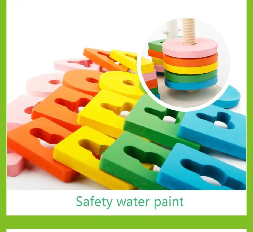 Деревянная сочетающаяся в четыре колонки набор на водной основе экологически