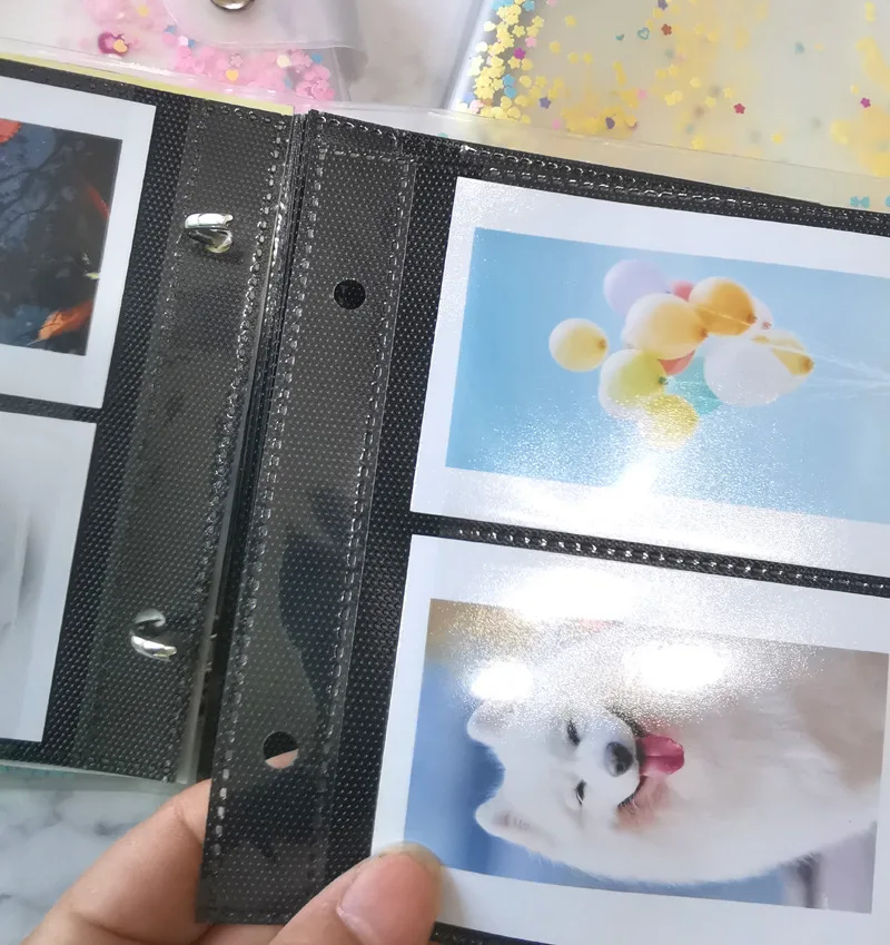 100 карманов 3 дюйма мини-пленка фото бумага альбом памятная книга для Fujifilm Instax Mini 8 9 Polaroid фильм имя держатель для карт