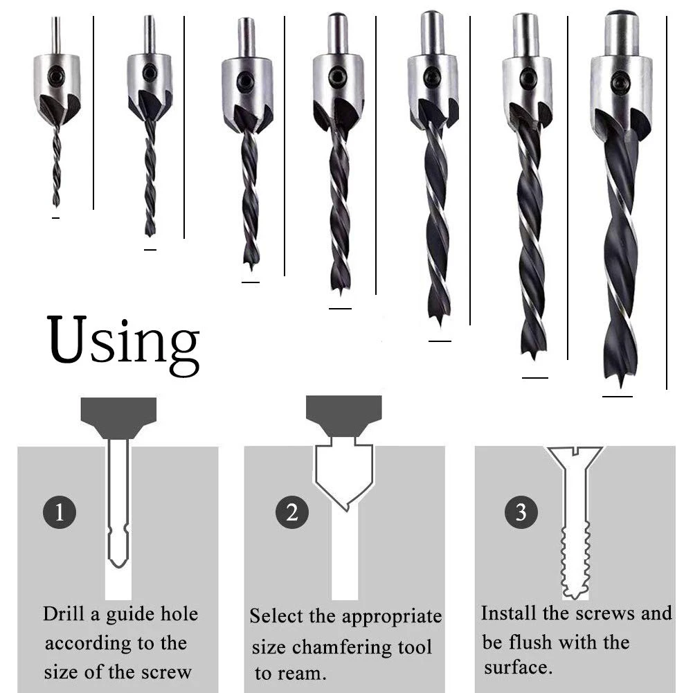 GTBL 26 шт. деревообрабатывающие фаски сверлильные инструменты в том числе 6