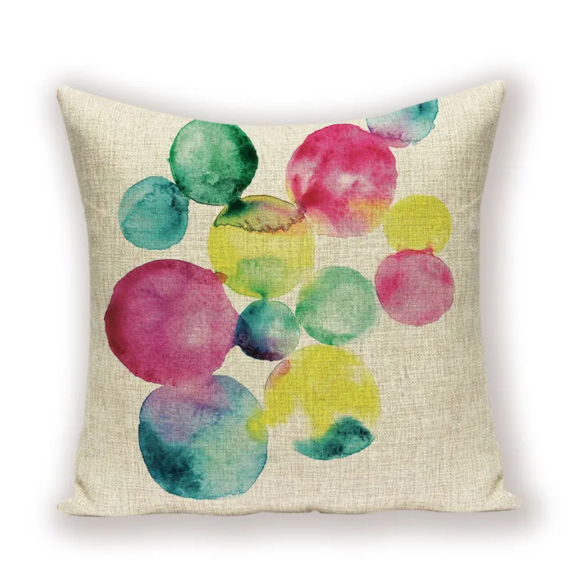 Красочные скандинавские Декоративные Чехлы для подушек Круглый Круг