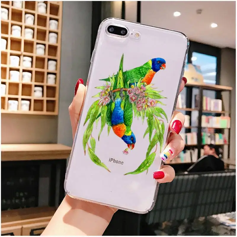 Бабетта Милый Попугай чехол для телефона iPhone X XS MAX 6 6s 7 7plus 8 8Plus 5 5S SE 2020 XR 11 11pro max Clear