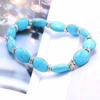 25 styles 9mm beads bracelet for men women natural opal stone bracelet yoga meditation bracelet armband