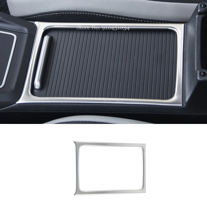 

LHD For VW Volkswagen Golf 8 MK8 2020 2021 Car Accessories Stainless Silvery Car Front water cup frame decoration Cover Trim