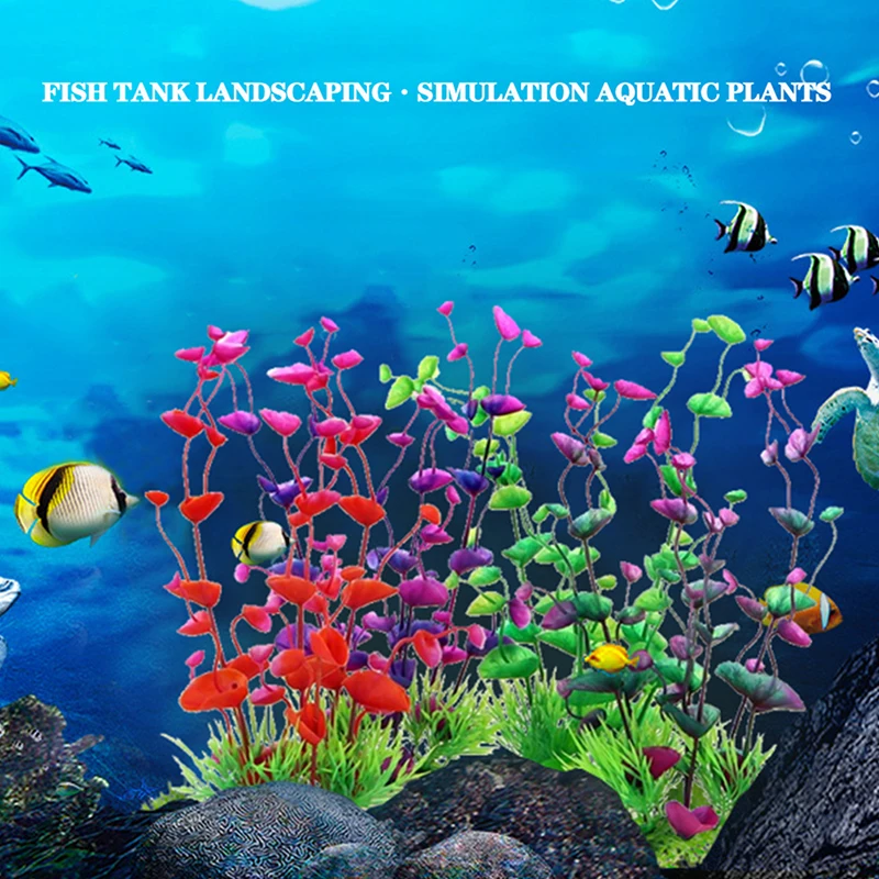 

1PCS PVC Fish Tank Decoration Simulation Artificial Trumpet Environmental Aquarium Accessories Simulation Fake Aquatic Plants