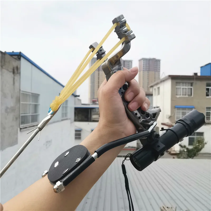 Рогатка для охоты рыбалки катапульта лук подставка стрел стрельбы арбалета рыбы