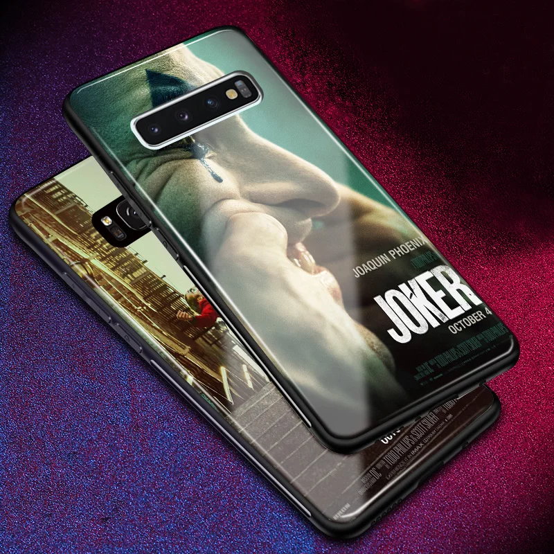 Пленка Joker Joaquin Phoenix стеклянный чехол для телефона мягкий силиконовый чехол для Samsung Galaxy S8 s9 s10e s10 plus note 8 9 10 PLUS