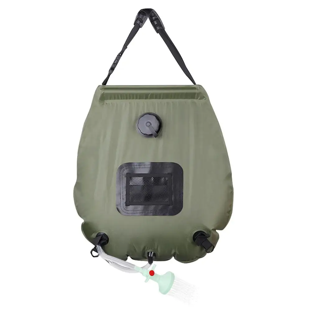 20 л Солнечный нагревательный походный лагерь Портативный мешок для душа емкость
