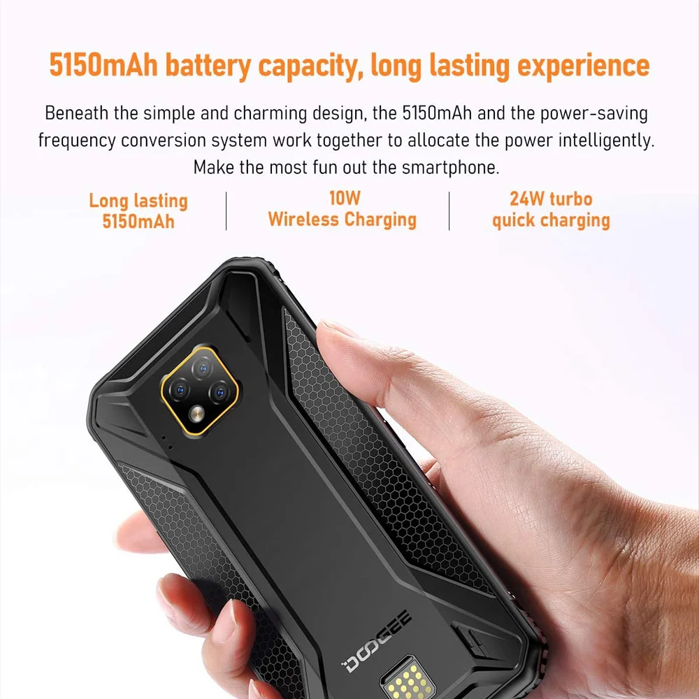 DOOGEE-tel&eacute;fono inteligente S95 Pro, Smartphone con 8GB y 256GB, Helio P90, ocho n&uacute;cleos, c&aacute;mara Triple ia de 48MP, Bater&iacute;a grande de 5150mAh, pantalla FHD de 6,3 pulgadas-5