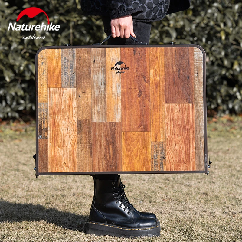 Naturehike большой Размеры Портативный Алюминий сплав складной стол для отдыха на