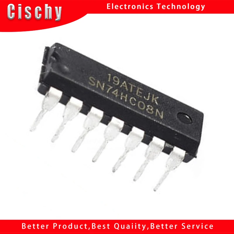 

10PCS SN74HC08N DIP14 SN74HC08 DIP 74HC08N 74HC08 DIP-14 new and original IC