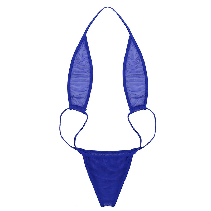 Женский прозрачный слитный купальник TiaoBug мини стринги трикини Пляжное боди