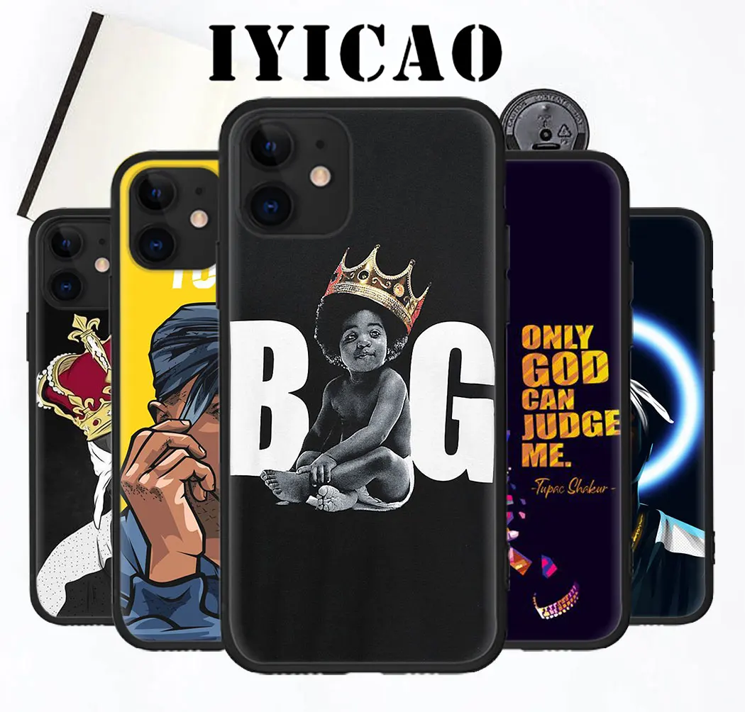 Мягкий силиконовый чехол для iPhone 5 5s SE 10 X XS XR Max 6 6s 7 8 Plus 11 pro max 2Pac Tupac Hip Hop|Бамперы| |