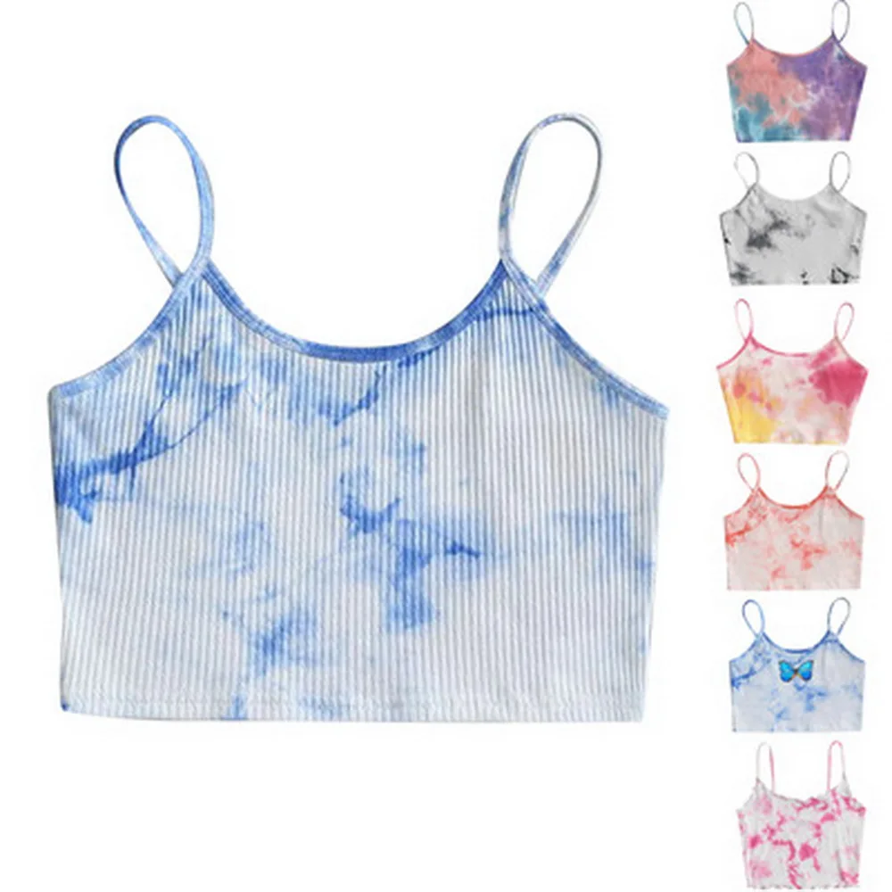 

2021 za explosions wear sleeveless knitted suspenders for girls in summer top mujer платье летнее женское vestido verano mujer