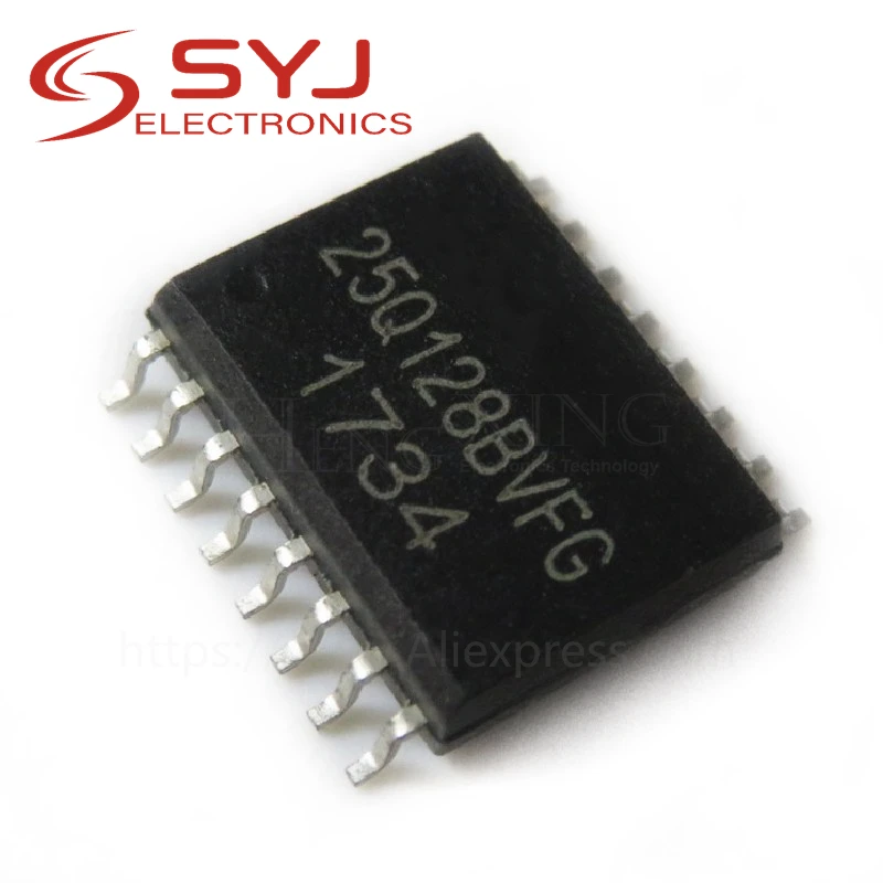 

10pcs/lot W25Q128BVFG 25Q128BVFG 25Q128 SOP-16 128M X 1 SPI BUS SERIAL EEPROM In Stock