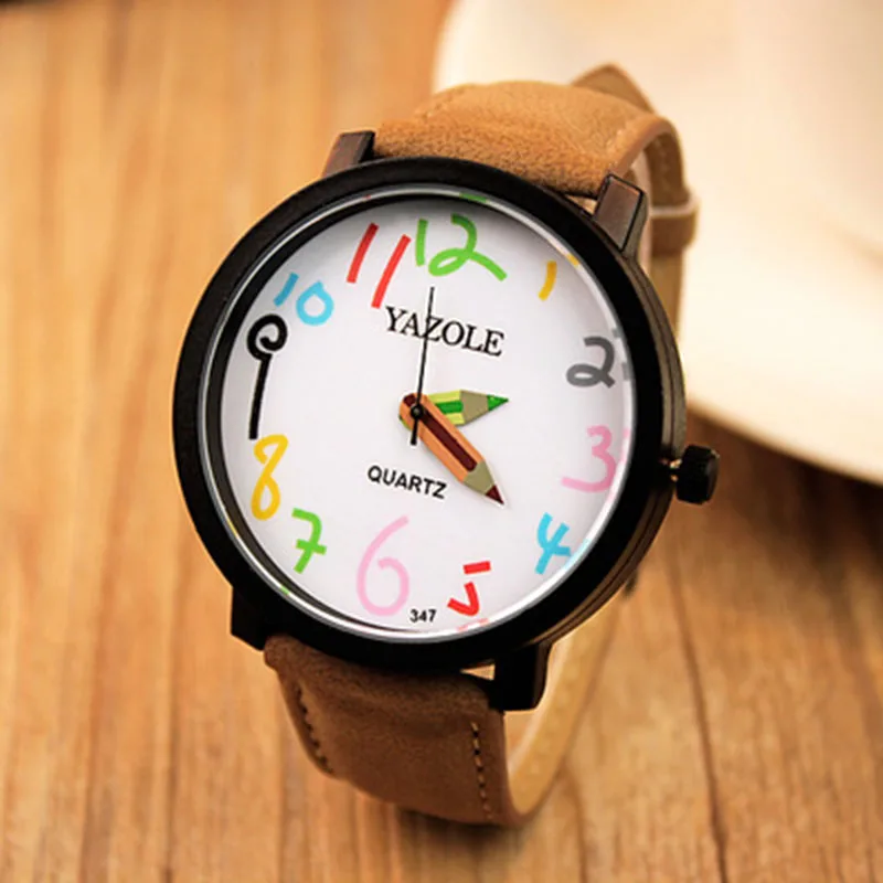 Женские Брендовые Часы YAZOLE женские модные черные наручные часы Reloj Mujer Relogio Feminino