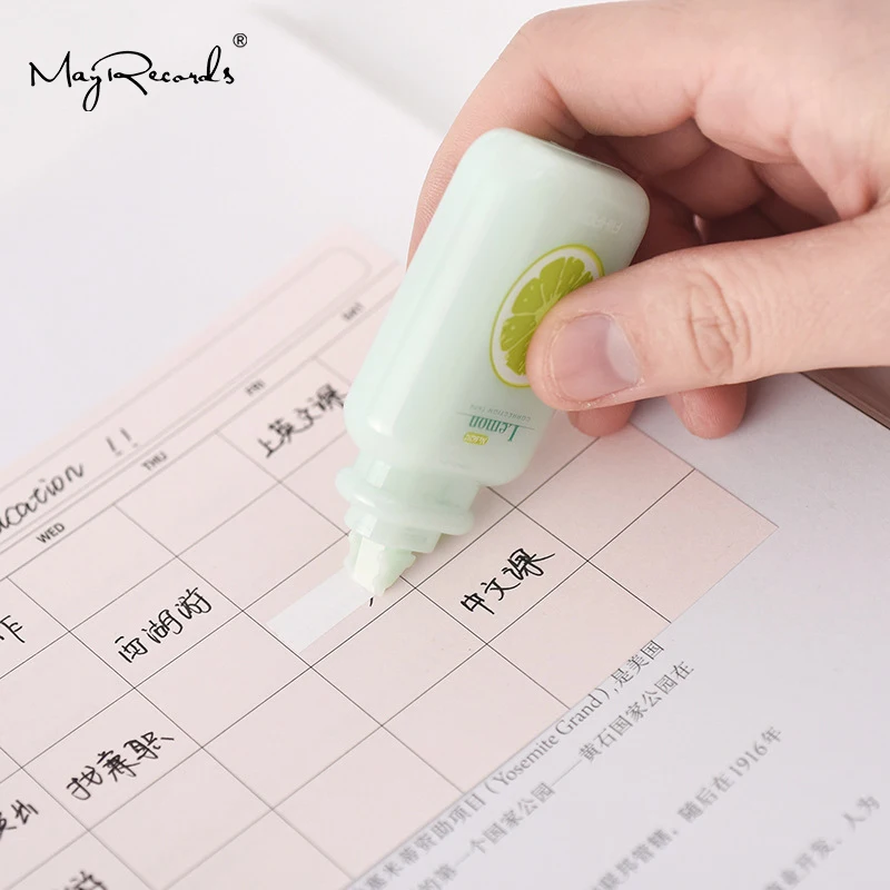 1 шт. Милая Мини Корректирующая лента с фруктами материал Escolar Kawaii Канцтовары