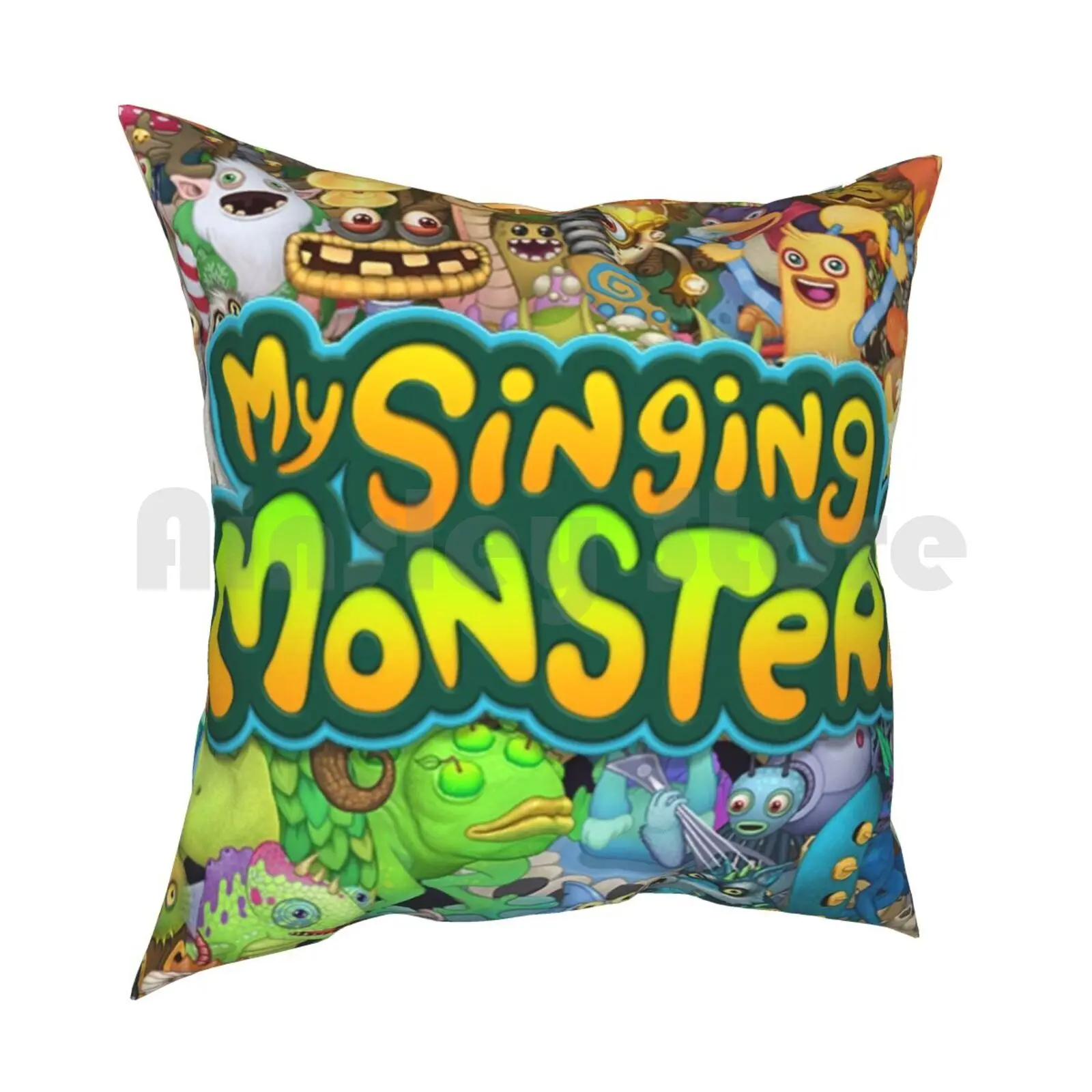 Чехол для подушки с рисунком Мой Поющий Монстр мягкий подушка DIY | Дом и сад