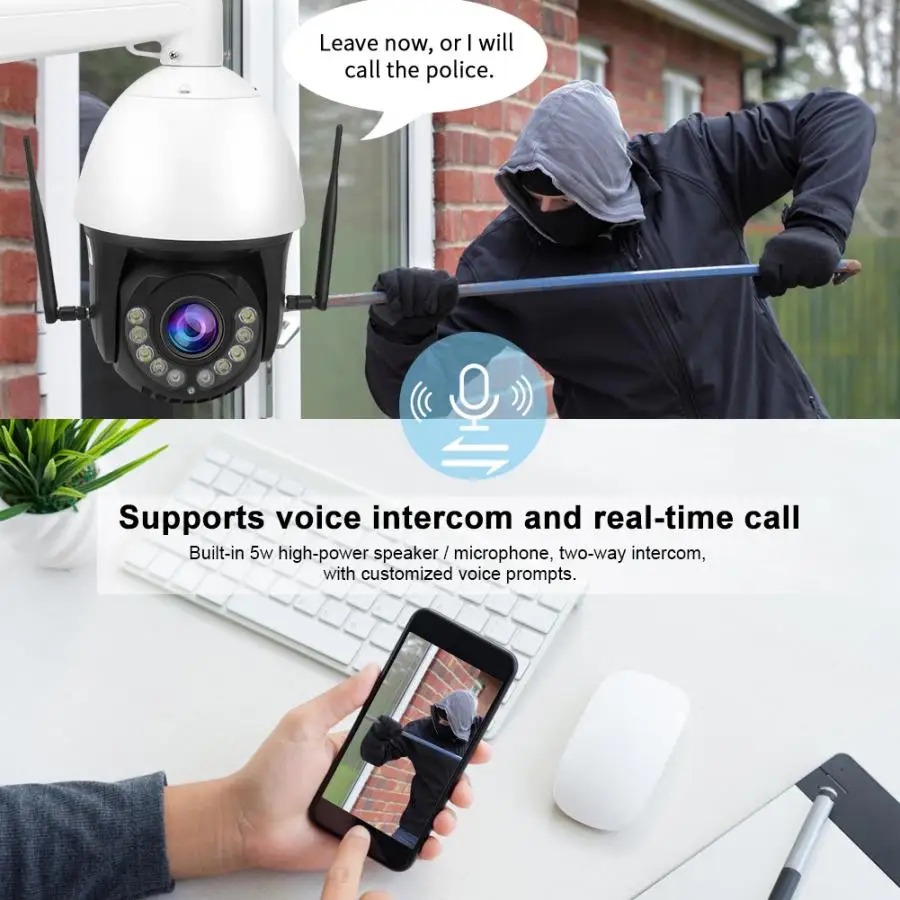 IP камера 100 240 В 1080P 30X зум AI 4G ночное видение Wi Fi IP66 PTZ|Камеры видеонаблюдения| |