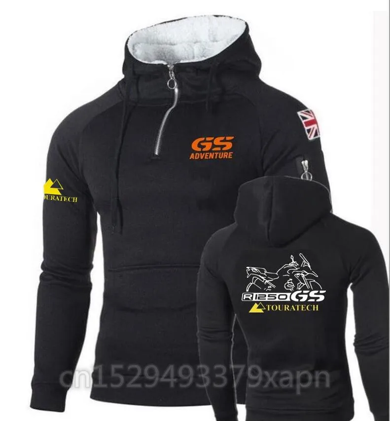 Флисовые мужские толстовки для мотоциклистов R 1250 Gs Спортивная одежда на молнии
