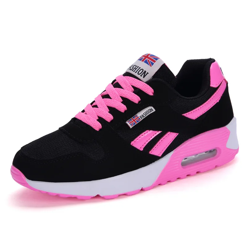

Women Air Cushion Sports Shoes Outdoor Running Lace Up Ladies Shoes Woman Sneakers Tenis Feminino Casual Flats