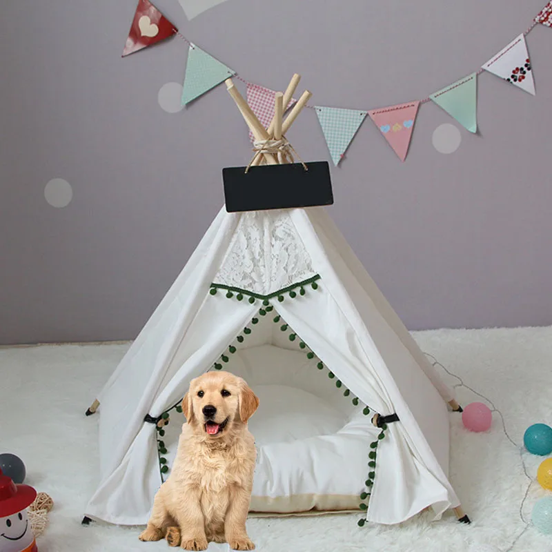 

Portable Dog House Outdoor Dog Beds Kennels Fences Pet Tent Houses Indoor Puppy Cat Nest Dog Cage Crate Cat Delivery Room Teepee