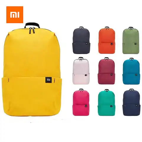 Маленький рюкзак Xiaomi Mi, городская спортивная сумка для отдыха и путешествий, водонепроницаемая сумка унисекс, объем 10 л, разные цвета, Пряма...