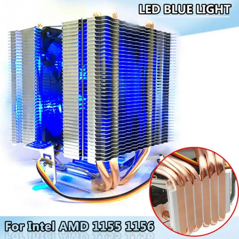 3 4 Pin светодиодный RGB вентилятор охлаждающего Процессор кулер PC Gamer Термальность