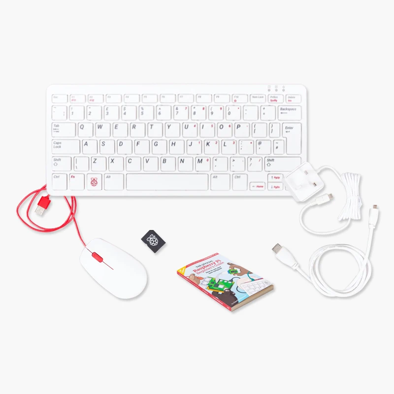 Персональный компьютерный набор Raspberry Pi 400 четырехъядерный 64-битный процессор 4