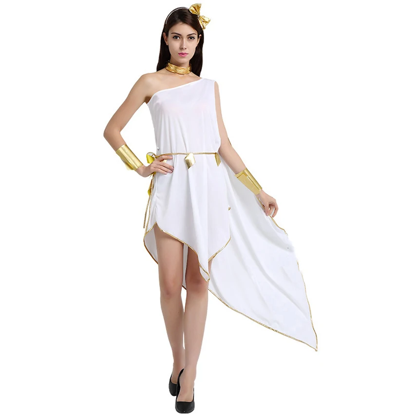 Костюм для косплея в стиле Древней Греции Афин богини Женское и мужское платье