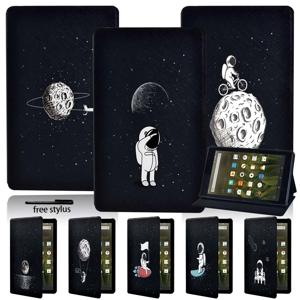 Для Amazon Fire 7(5/7/9th)/HD8(6/7/8th/10th)/HD10(5/7/9th) складной чехол для планшета из искусственной