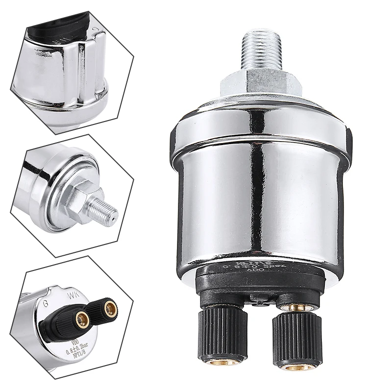 

New Arrival 1pc V-DO Oil Pressure Sensor 10bar 1/8NPT 10MM with Warning Contact Oil Pressure Sensor