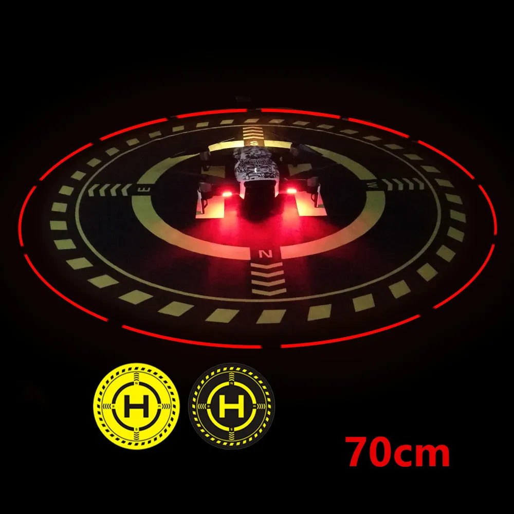 70 см посадочная площадка со светодиодной светодиодный светкой складная