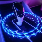 Автомобильные аксессуары, светящийся светильник тный USB-кабель для зарядки, кабель Micro USB и кабель usb Type-C, светящееся магнитное зарядное устройство со светодиодный Ной подсветкой