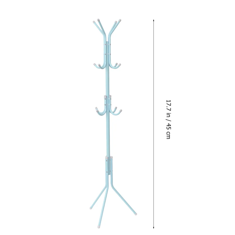 

Iron Coat Stand Tree Holder Hanger Tree Branch Hat Rack 12 Hooks Clothes Organizing Rack for Home Bedroom (White)