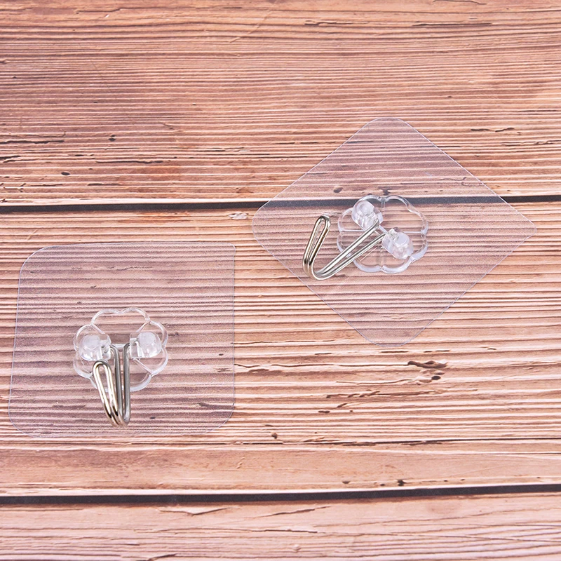 

3/5/10pcs Strong Transparent Suction Cup Sucker Wall Hooks Hanger for Kitchen Bathroom 6*6cm Wall Hooks