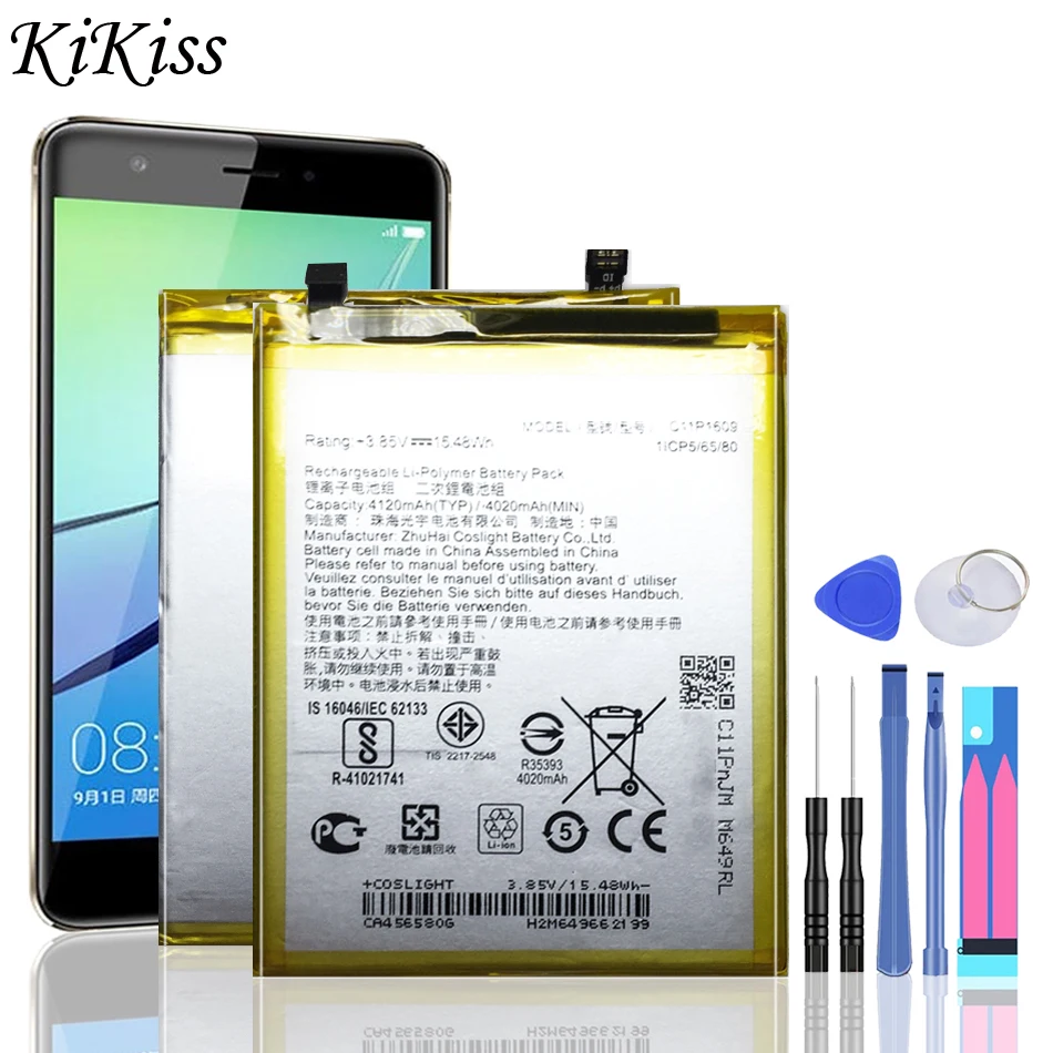 Аккумулятор c11p1609 для ASUS Zenfone 3 max 4120 мАч 5 дюйма ZC553KL X00DDA 4 2 ZC520KL X00HD|Аккумуляторы