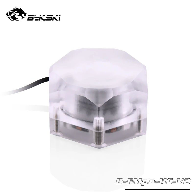 BYKSKI кулер для воды расходомер 6-Way G1/4 нить расходомер установки 5V A-RGB светильник для ореолом Хладагент фильтр водяного охлаждения Cooler