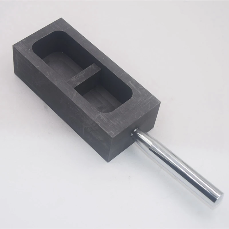 

2PCS Professional Pure Graphite Ingot Casting Mold Mould Crucible for Refining Jewelry Making Tool, 1Kg & 0.5Kg